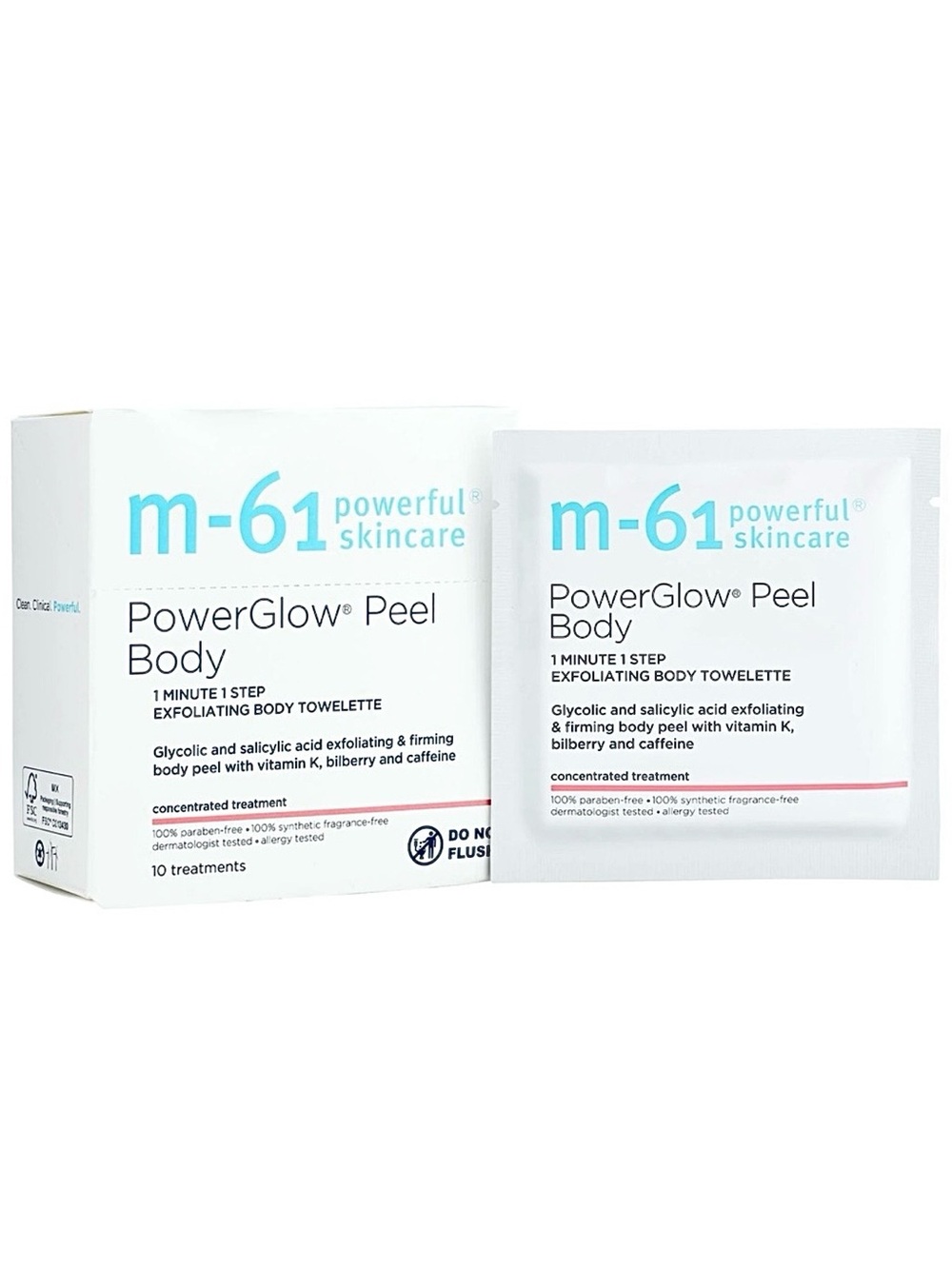 M-61 Powerful Skincare Power Glow Peel Body 10 Treatments